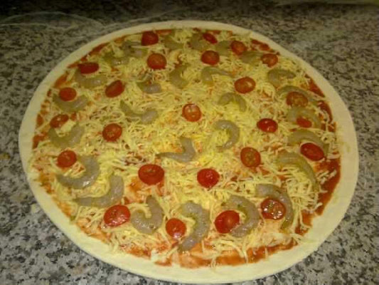 Gambas Aglio Pizza