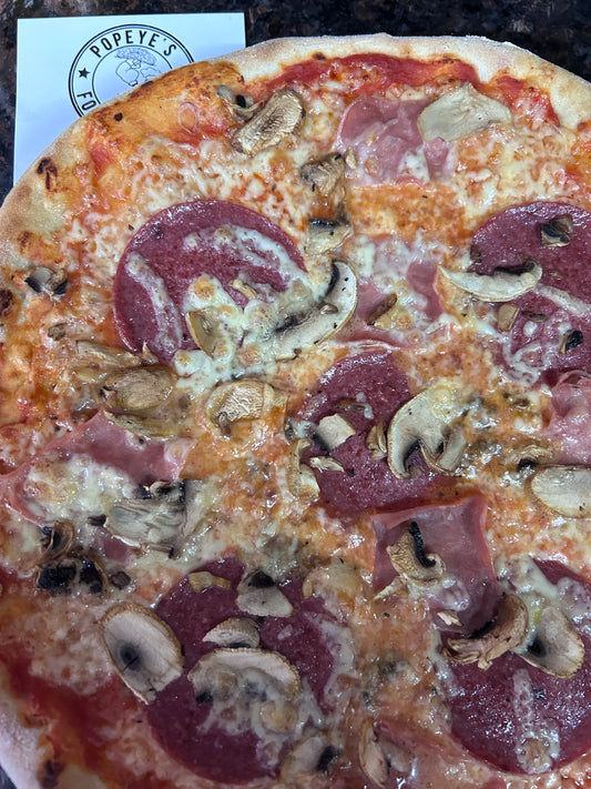 Prosciutto Funghi Salami Pizza